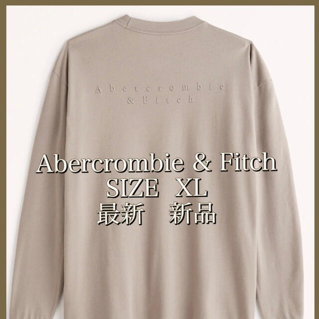 Abercrombie&Fitch(アバクロンビーアンドフィッチ)の【新品】超最新　アバクロ　リラックス　長袖バックロゴ　ロンT c メンズのトップス(Tシャツ/カットソー(七分/長袖))の商品写真