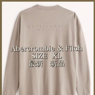 アバクロンビーアンドフィッチ(Abercrombie&Fitch)の【新品】超最新　アバクロ　リラックス　長袖バックロゴ　ロンT c(Tシャツ/カットソー(七分/長袖))