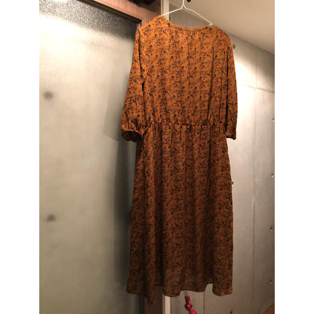 chocol raffine robe(ショコラフィネローブ)のチュニックワンピ　キャメル レディースのワンピース(ロングワンピース/マキシワンピース)の商品写真