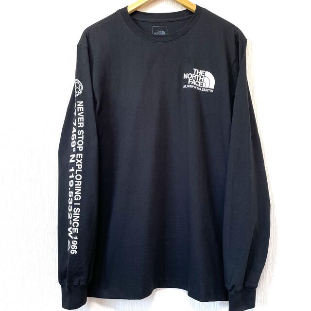 THE NORTH FACE(ザノースフェイス)の人気モデル ☆ 新品 ノースフェイス コーディネート ロンT 黒 M メンズのトップス(Tシャツ/カットソー(七分/長袖))の商品写真