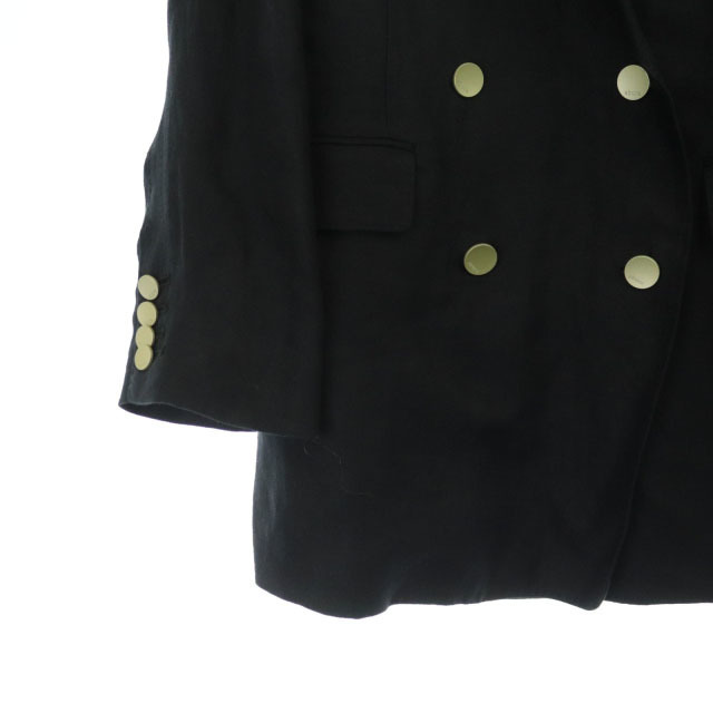 エブール ノーブルリネン6釦ダブルジャケット テーラード メタルボタン 金ボタン レディースのジャケット/アウター(その他)の商品写真
