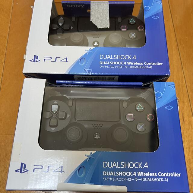 新品未開封！領収書あり！ps4デュアルショック4 ジェットブラック2個