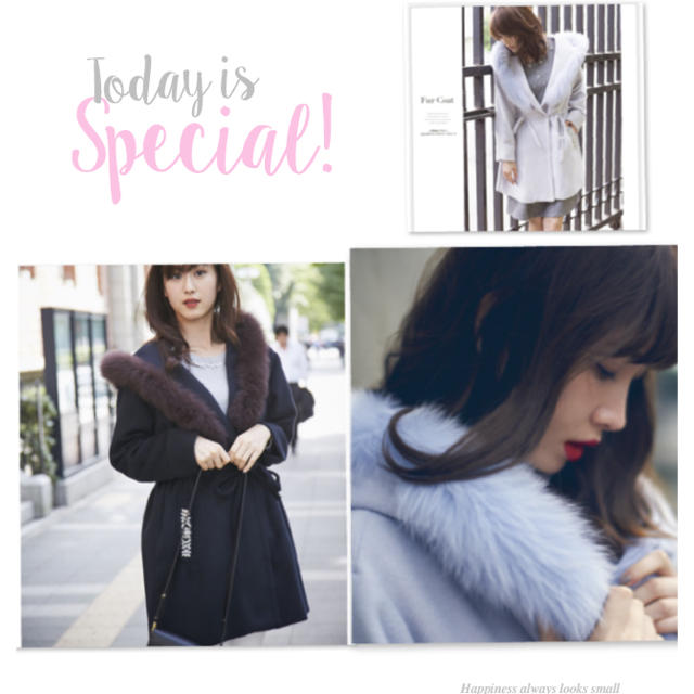 tocco(トッコ)の💖週末限定！こじはる着用tocco closetファー付コートトッコみちこさん レディースのジャケット/アウター(毛皮/ファーコート)の商品写真