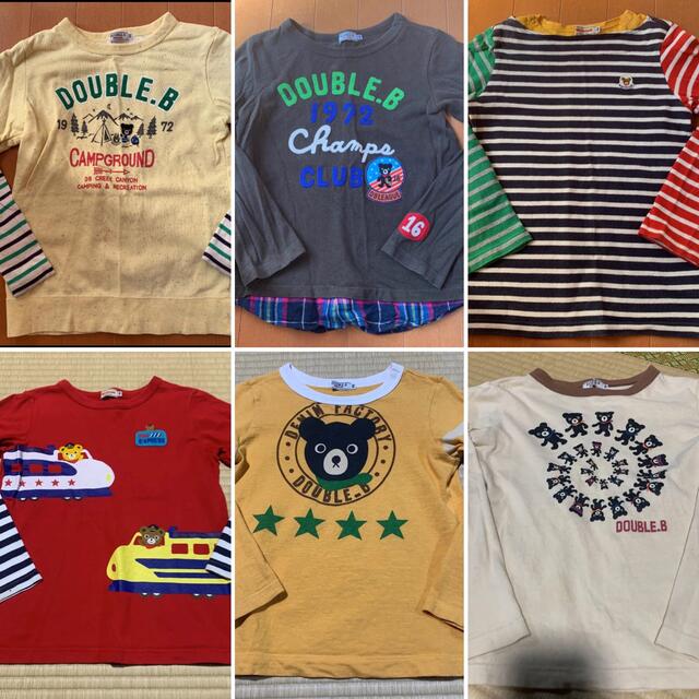 mikihouse(ミキハウス)のミキハウス 長袖Tシャツ 130センチ プッチー Bくん まとめ売り キッズ/ベビー/マタニティのキッズ服男の子用(90cm~)(Tシャツ/カットソー)の商品写真