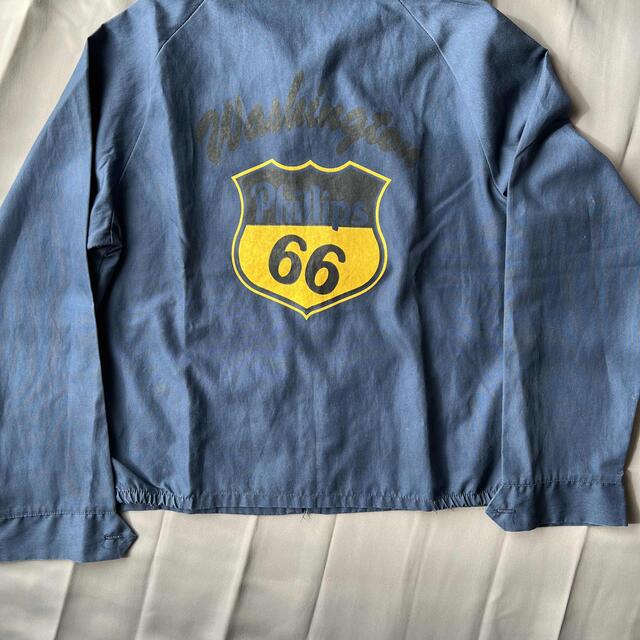 アメリカ製 ルート66 シャツジャケット アメカジ バイク オートバイ  車 青 メンズのジャケット/アウター(ブルゾン)の商品写真
