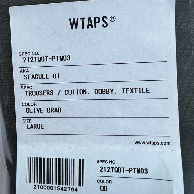 W)taps(ダブルタップス)のWTAPS 21AW SEAGULL 01 オリーブ L チェックパンツ メンズのパンツ(ワークパンツ/カーゴパンツ)の商品写真