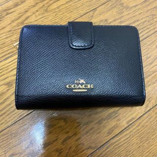 コーチ(COACH)のCOACH 二つ折り財布 黒(財布)