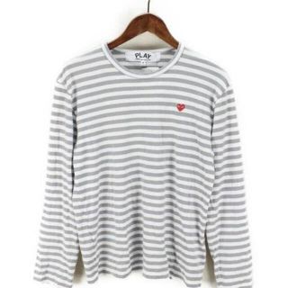 コムデギャルソン(COMME des GARCONS)のmame様専用コムデギャルソン　グレーホワイトボーダー長袖Tシャツ(Tシャツ(長袖/七分))