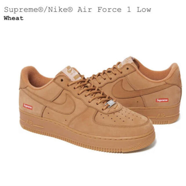 Supreme Nike Air Force 1 Low Wheatメンズ