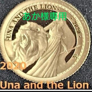 2020 セントヘレナ ウナライン 0.5g プルーフ金貨(その他)