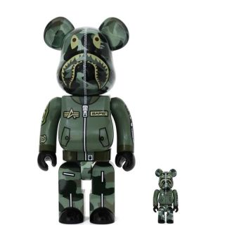 メディコムトイ(MEDICOM TOY)のBAPE X ALPHA BE@RBRICK 100% & 400% SET(その他)