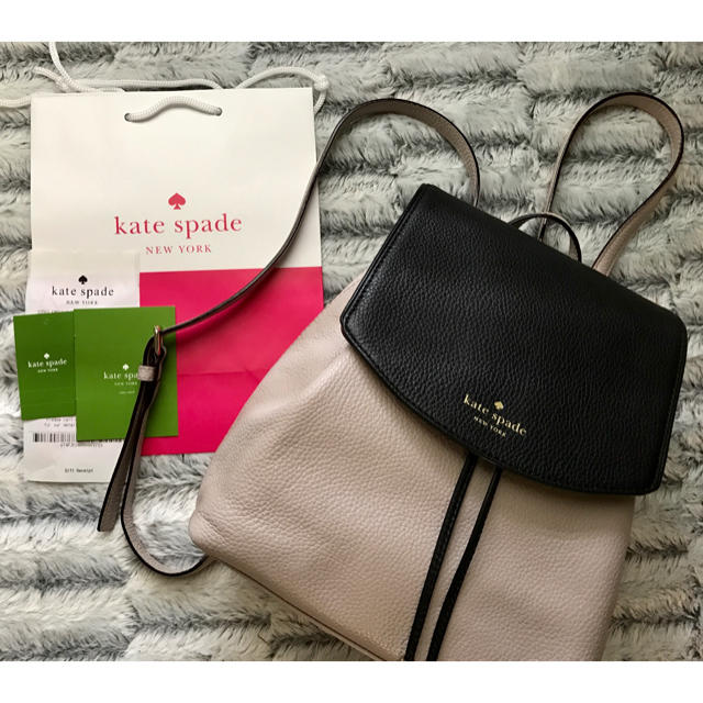 《セール超美品》katespade オールレザー リュック　2way バイカラー