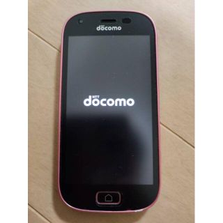 エヌティティドコモ(NTTdocomo)のdocomo　富士通 らくらくスマートフォン F-03K ピンク中古 本体のみ(スマートフォン本体)