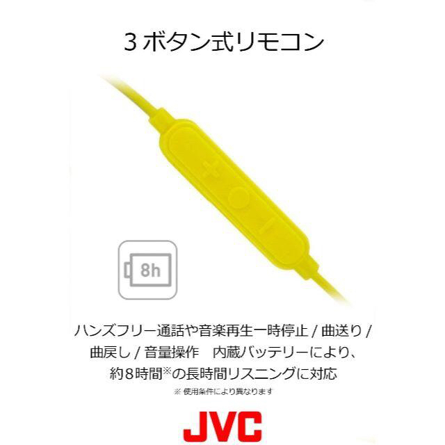 JVC スポーツ用ワイヤレス イヤホン HA-EC600BT-R スマホ/家電/カメラのオーディオ機器(ヘッドフォン/イヤフォン)の商品写真