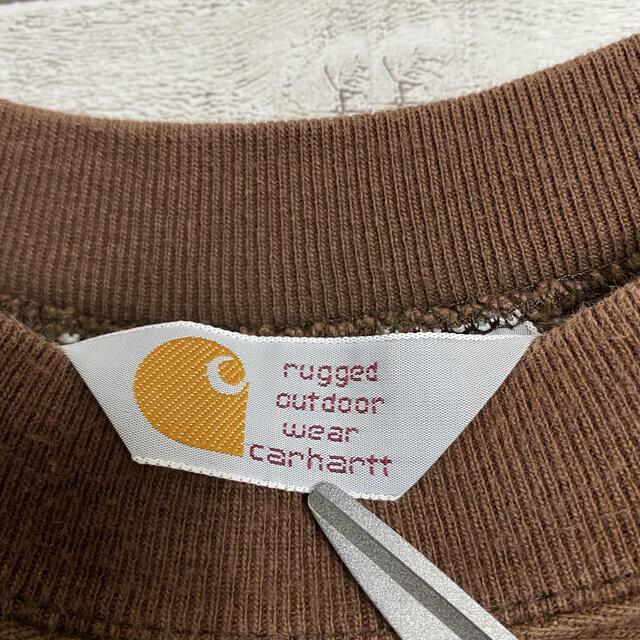 carhartt by 古着屋katharsis |カーハートならラクマ - 90sカーハート刺繍ワンポイントロゴアースカラースウェットの通販 新作正規店
