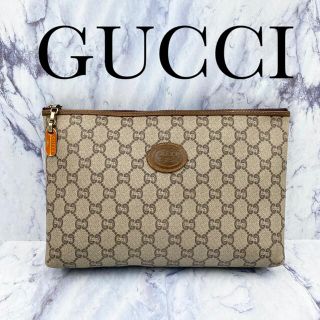 グッチ(Gucci)のオールドグッチ★GUCCI GGプラス　ヴィンテージ　クラッチバッグ ブラウン(クラッチバッグ)