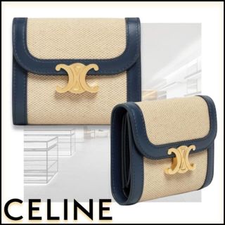 セリーヌ(celine)のCELINEプリント スモール トリオンフウォレット　セリーヌ　財布(財布)