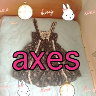 アクシーズファム(axes femme)のaxes♡花柄ガーリーワンピ(ミニワンピース)