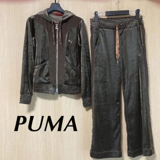 プーマ(PUMA)の美品　PUMA プーマ  レディース　ジャージ　M 上下　スウェット　パーカー(トレーナー/スウェット)