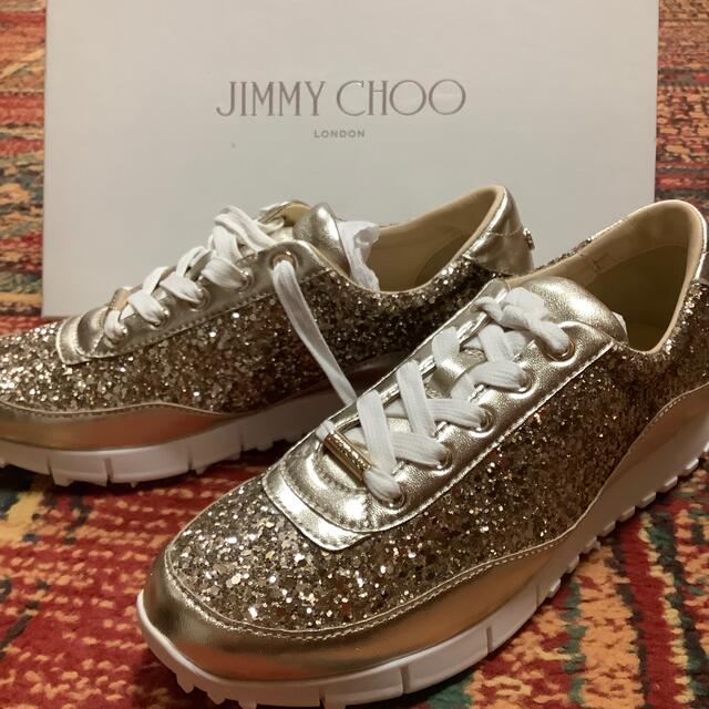 JIMMY CHOO - 新品未使用 ジミーチュウ キラキラスニーカーの通販 by