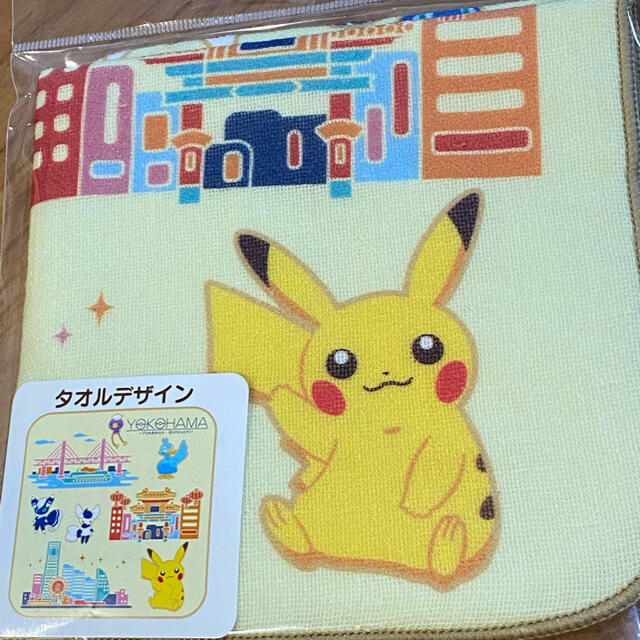 ポケタビ　横浜限定　ガーゼタオル エンタメ/ホビーのアニメグッズ(タオル)の商品写真