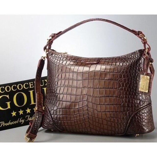 未 使 用  極 美　品！COCOCE LUX GOLD ハンドバッグ