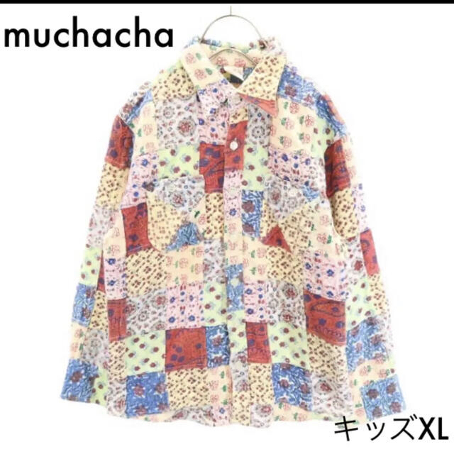 muchacha(ムチャチャ)のムチャチャ 花柄 パッチワーク 長袖シャツ キッズXL muchacha キッズ/ベビー/マタニティのキッズ服女の子用(90cm~)(ジャケット/上着)の商品写真