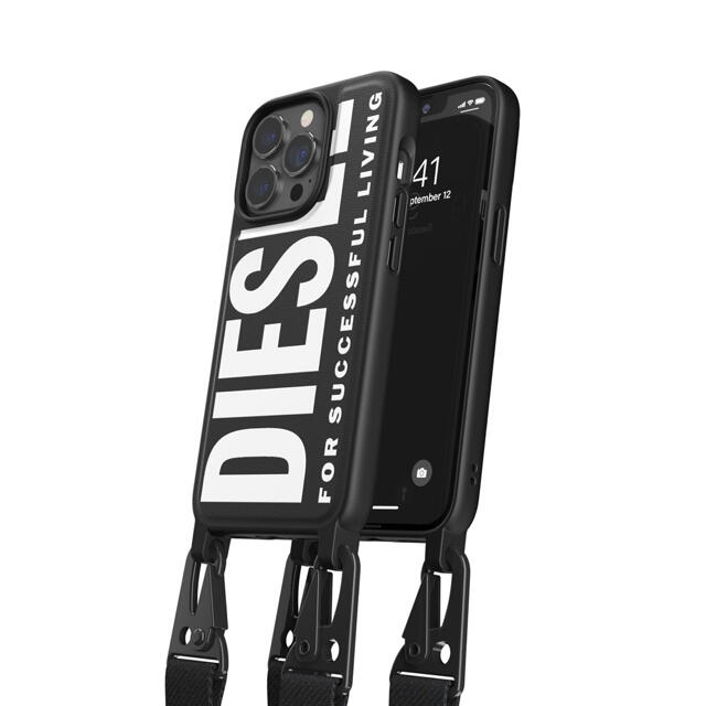 DIESEL(ディーゼル)の新品⭐︎DIESEL iPhone13Pro BK/WH ネックストラップ付き スマホ/家電/カメラのスマホアクセサリー(iPhoneケース)の商品写真