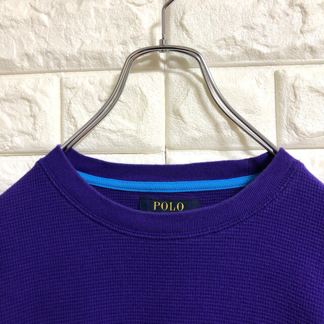 POLO RALPH LAUREN(ポロラルフローレン)のポロラルフローレン   サーマルシャツ　ロンT  刺繍ロゴ　メンズXLサイズ メンズのトップス(Tシャツ/カットソー(七分/長袖))の商品写真