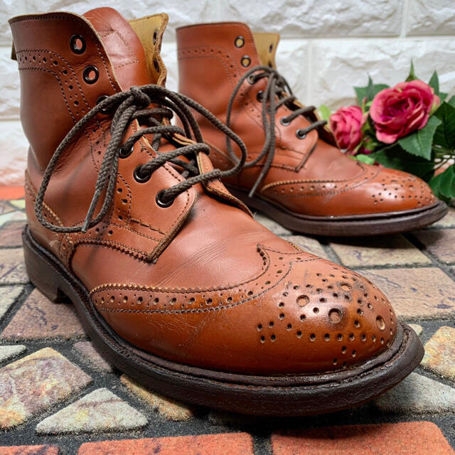 Tricker's トリッカーズ　カントリーブーツ　ショートブーツ　レザー