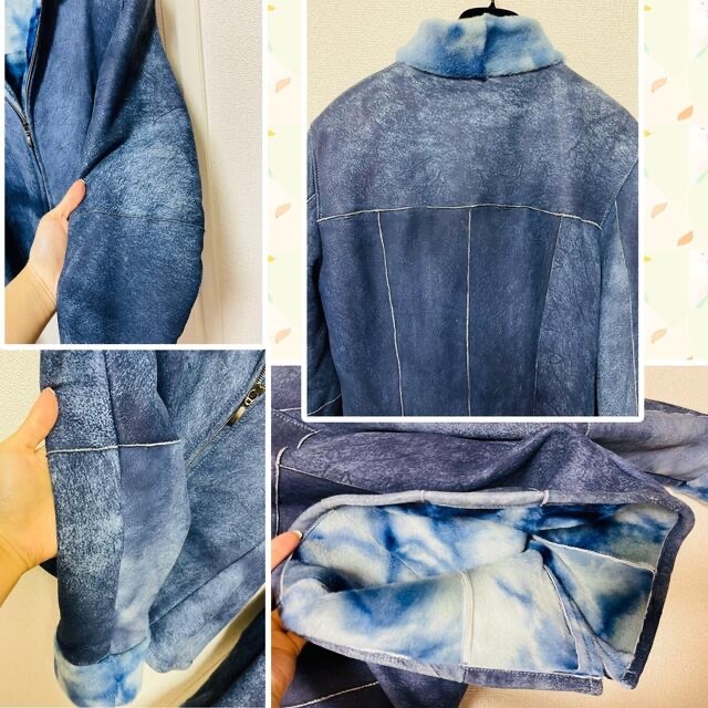 ほぼ未使用！ARTICO MADE IN ITALY リアルレザージャケット　革 レディースのジャケット/アウター(毛皮/ファーコート)の商品写真