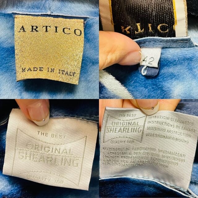 ほぼ未使用！ARTICO MADE IN ITALY リアルレザージャケット　革