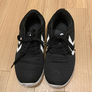 hummel 軽量スポーツシューズ　23.5 黒(スニーカー)