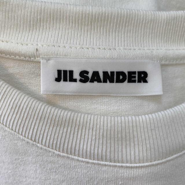 JILSANDER バイピングオフホワイトティシャツ　S