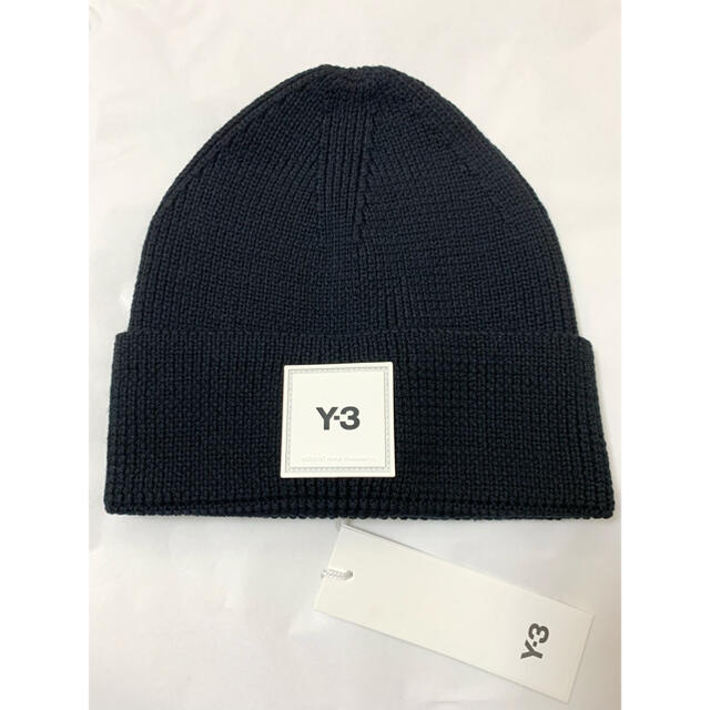 Y-3(ワイスリー)の新品【 Y-3 ワイスリー 】BEANIE ビーニー ブラック ロゴ ニット帽 メンズの帽子(ニット帽/ビーニー)の商品写真