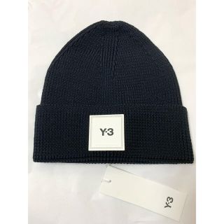 ワイスリー(Y-3)の新品【 Y-3 ワイスリー 】BEANIE ビーニー ブラック ロゴ ニット帽(ニット帽/ビーニー)