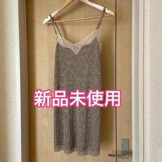 ザラ(ZARA)の【新品未使用】ZARA ザラ　レース　ワンピース　キャミワンピ　ランジェリー(ミニワンピース)