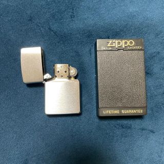 ジッポー(ZIPPO)のzippo ライター　ジッポ　1995製造　ケースあり　新品　未使用　シルバー(タバコグッズ)