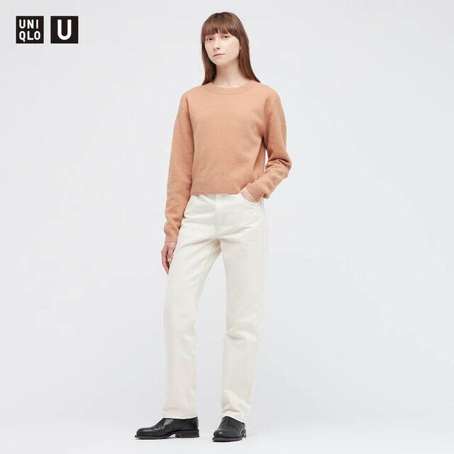 UNIQLO(ユニクロ)の【11月中値下げ】ユニクロ レギュラーフィットストレートハイライズジーンズ レディースのパンツ(デニム/ジーンズ)の商品写真