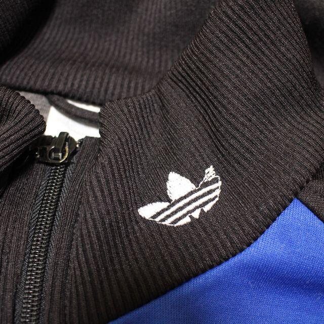 adidas(アディダス)のアディダス 90s ジャージ オールインワン つなぎ 黒×ブルー D6/F180 メンズのパンツ(サロペット/オーバーオール)の商品写真