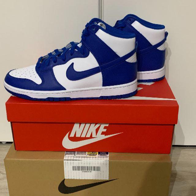 NIKE(ナイキ)の新品未使用 28cm NIKE DUNK HIGH   GAME ROYAL メンズの靴/シューズ(スニーカー)の商品写真