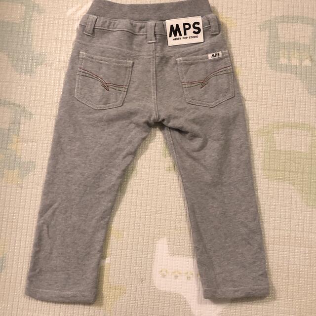 MPS(エムピーエス)のRight-on MPS グレー　パンツ　スウェット生地　100サイズ キッズ/ベビー/マタニティのキッズ服男の子用(90cm~)(パンツ/スパッツ)の商品写真