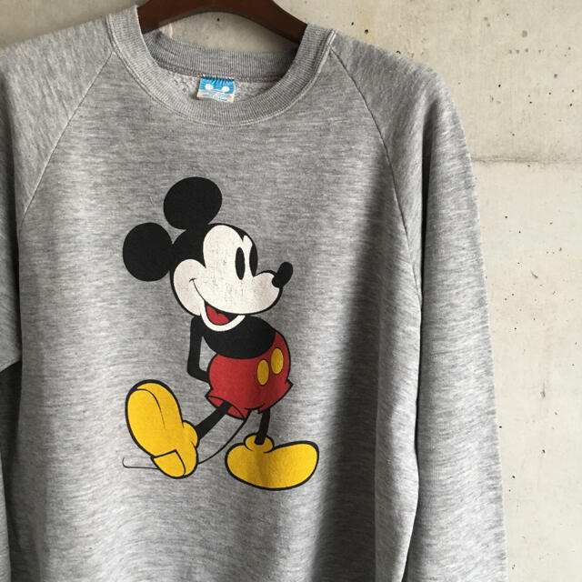 80'sDisney USA製ミッキー 杢グレースウェットvintage