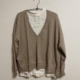 シマムラ(しまむら)の美品 プチプラのあや Vネックプルオーバー&ロンT(カットソー(長袖/七分))