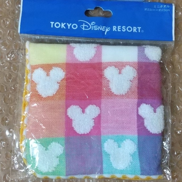 ディズニーランド　ミニタオル　ミッキー　TDL　TDS レディースのファッション小物(ハンカチ)の商品写真