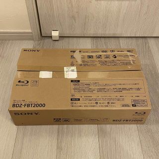 新品未使用　SONY 2TB ブルーレイレコーダー BDZ-FBT2000