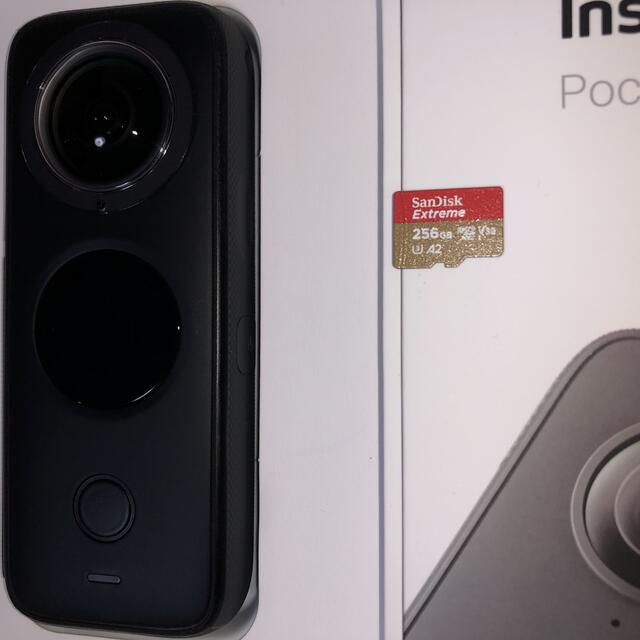 【美品】Insta360 ONE X2 本体、自撮り棒、SDカード