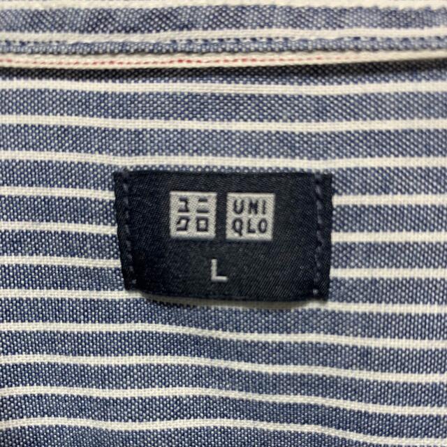 UNIQLO(ユニクロ)のユニクロ　ヒッコリーシャツ メンズのトップス(シャツ)の商品写真