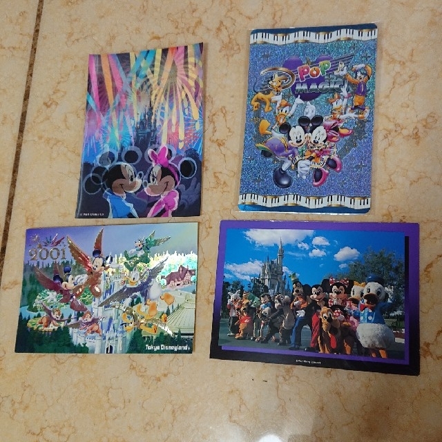 Disney(ディズニー)のディズニー ポストカード4枚セット エンタメ/ホビーのおもちゃ/ぬいぐるみ(キャラクターグッズ)の商品写真