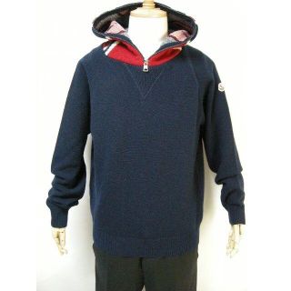 モンクレール(MONCLER)のサイズM■モンクレール■新品本物■フード付ウールニットパーカー■メンズ(ダウンジャケット)